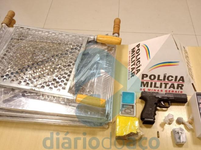 Material apreendido pela PM