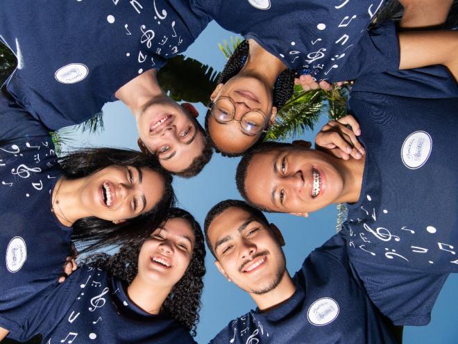 Alunos de informática da Fundação Emalto