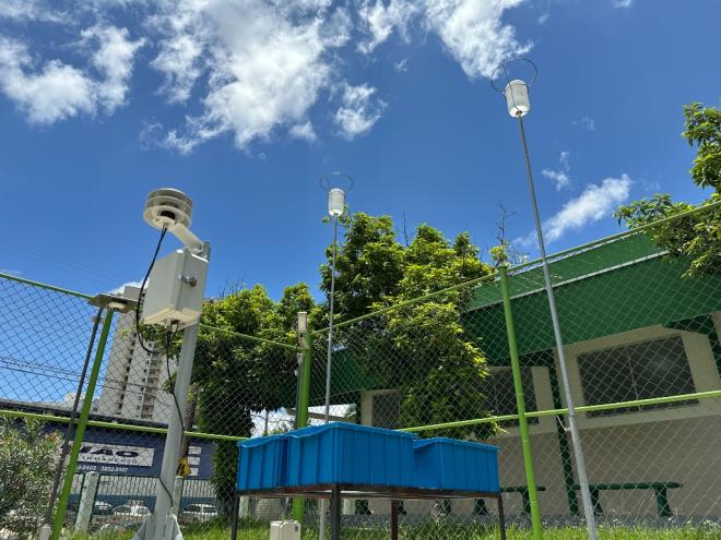 A estação mais recente foi instalada no Iguaçu, integrando a rede já em operação em sete bairros 
