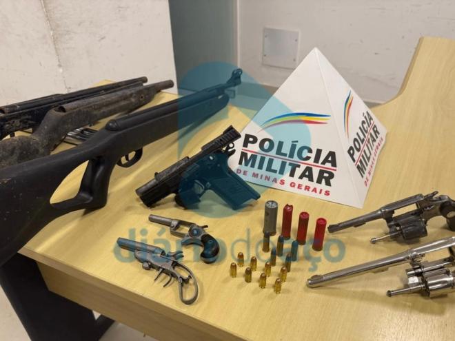 Arsenal foi encontrado na casa do suspeito