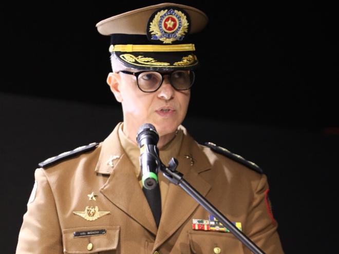 Comandante da 12ª Região de Polícia Militar, Coronel Márcio Roberto de Sousa