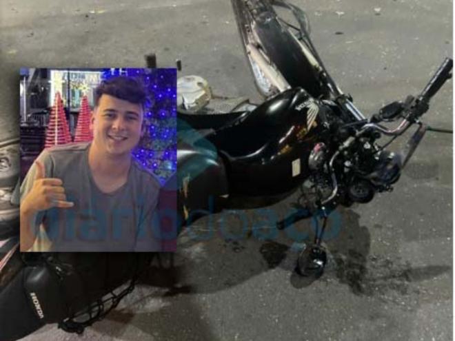 O jovem motociclista Rander Vitor Santos da Silva, vítima de acidente com uma moto em Caratinga, morreu depois de 10 dias internado no HMC em Ipatinga