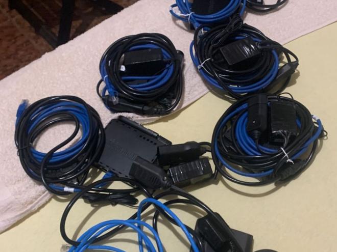 Equipamentos apreendidos com integrantes de quadrilha 