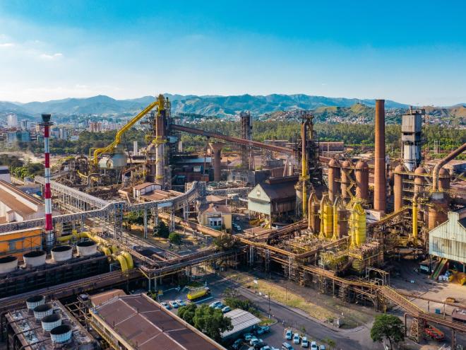 Planta da Usina Intendente Câmara, em Ipatinga 