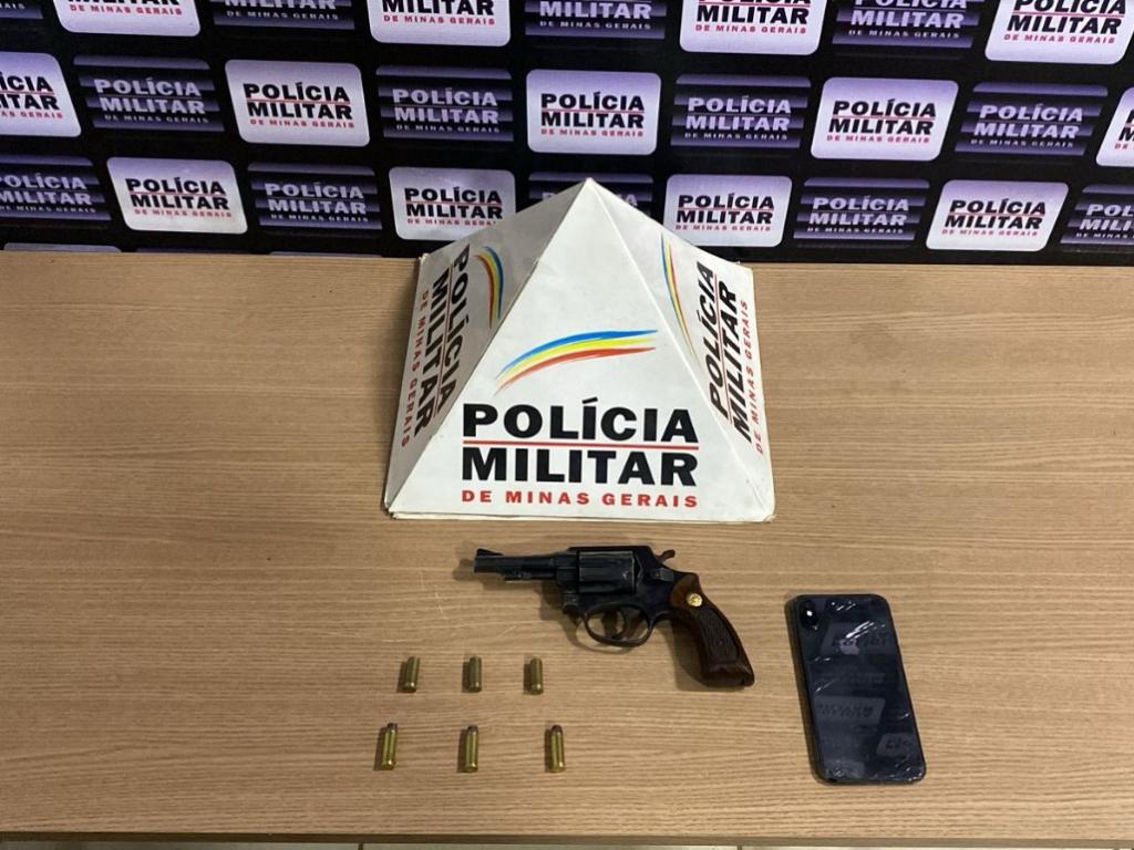 Arma apreendida pela Polícia Militar