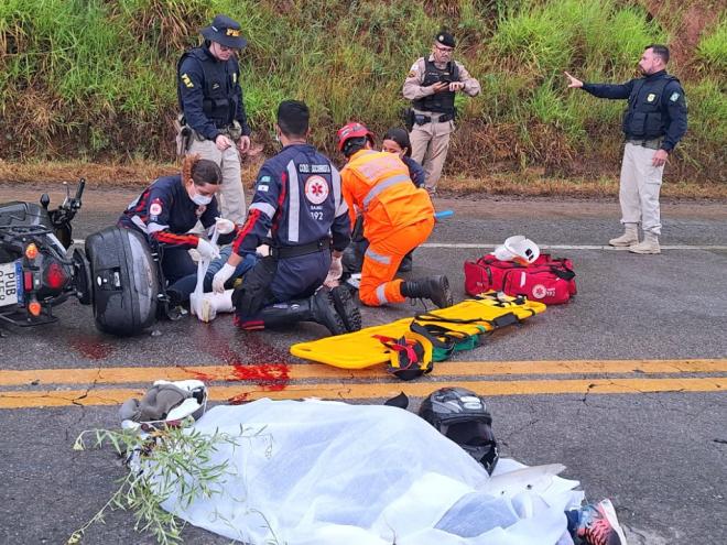 Acidente aconteceu na tarde de terça-feira (4), na BR-262 em Santo Amaro do Manhuaçu