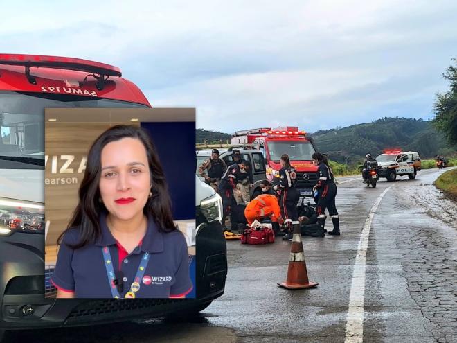 No acidente morreu a passageira Andrea Lúcia; o marido dela foi socorrido com ferimentos graves 