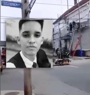 O acidente aconteceu quando Rafael Cardoso e um colega trabalhavam em um andaime e uma calha metálica que ele segurava encostou na rede elétrica