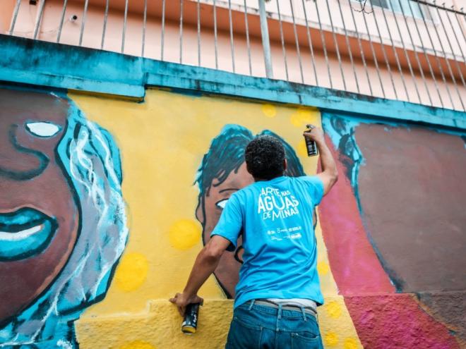 Artistas selecionados criam painéis nas unidades da Copasa