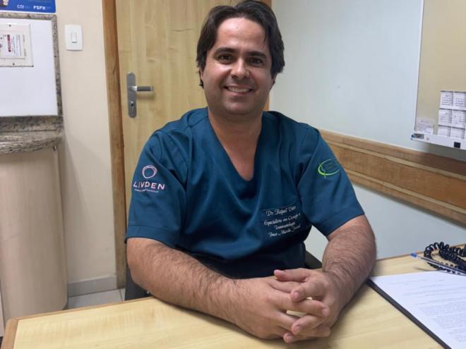 O cirurgião bucomaxilofacial, Rafael Vieira, do Centro de Odontologia Integrada (COI)