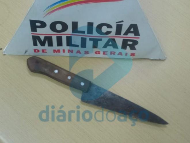 Faca utilizada no crime