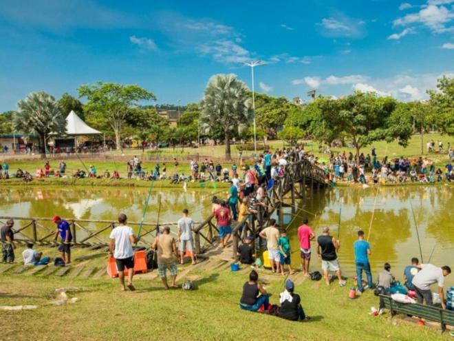 Evento no Parque Ipanema une pesca, lazer e festividades pelo 61º aniversário da cidade