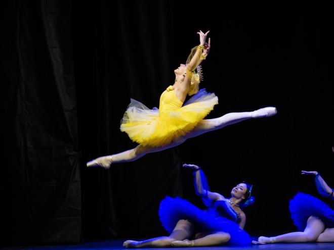 Maria Luiza Hott é aluna do Centro de Referência em Dança do Vale do Aço, mantido pela Academia Zélia Olguin