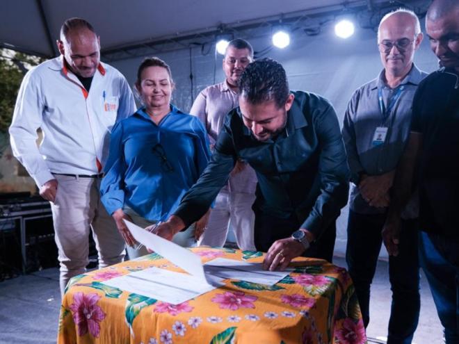 Prefeito Bruno Morato assinou ordem de serviço para as obras do CEMEI
