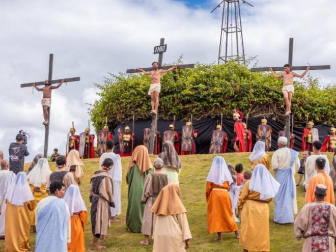Encenação da Paixão de Cristo integra a programação especial no Parque Ipanema