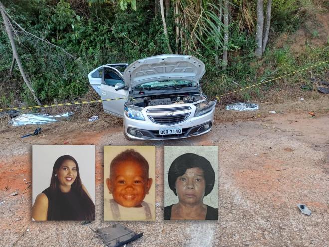 Morreram a Técnica de Farmácia Núbia Rodrigues, o filho dela, Rafael Santos e Maria das Dores