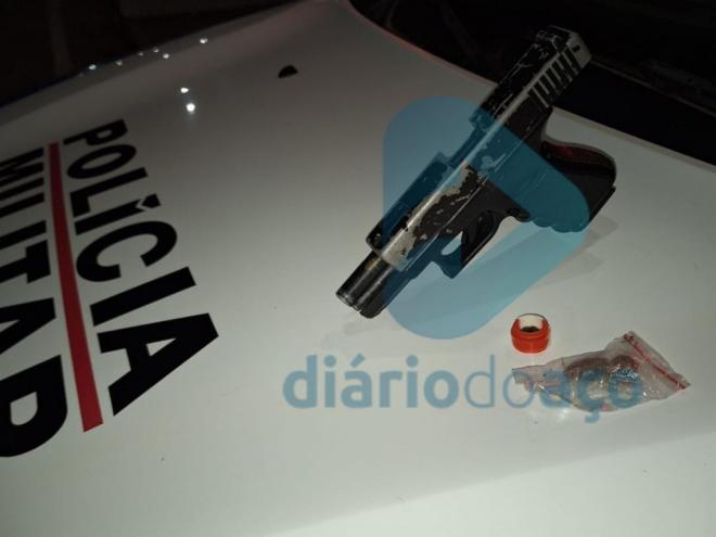 Réplica de arma utilizada por Iury