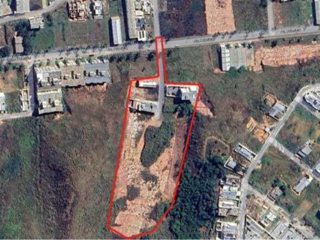Local destinado para a construção das unidades habitacionais
