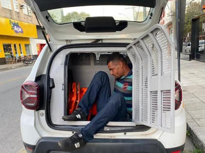 Edenilson Alvarenga foi preso nas proximidades do local do crime 