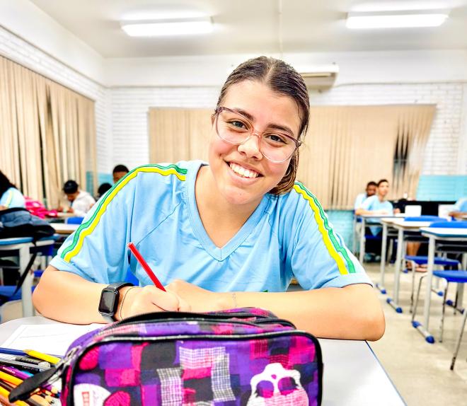 Thyfanny Nauanny Ferreira, de 17 anos, sonha em iniciar a graduação em Psicologia