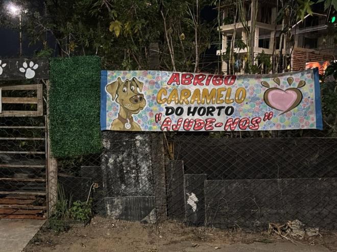 O abrigo fica situado no final da avenida Castelo Branco, em frente ao número 1.094