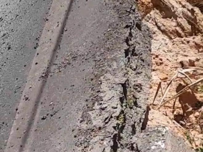 Morador da cidade alegou que problema gera risco de acidentes   