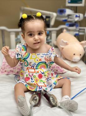 Há dois meses a criança usa o dispositivo Berlim Heart, utilizado para ajudar o coração a bombear sangue adequadamente