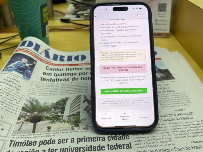 Mensagens alarmantes são enviadas para as vítimas para que elas ajam rapidamente 