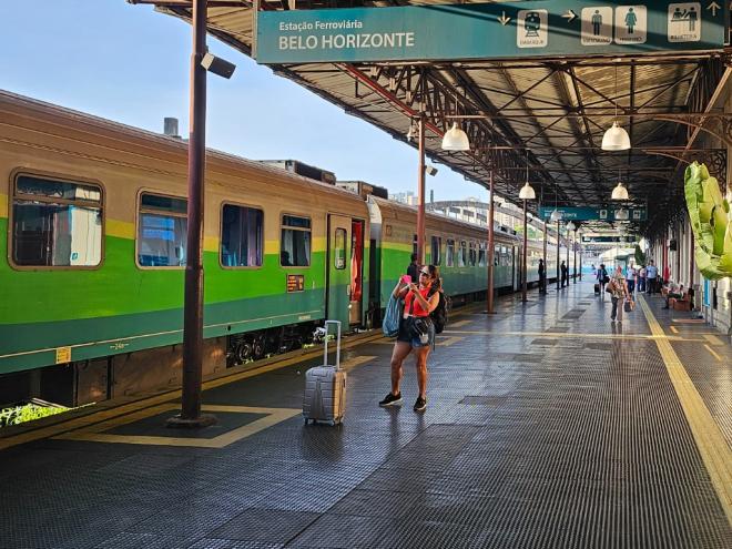 Em Minas Gerais, o ponto de partida do Trem de Passageiros é na capital Belo Horizonte