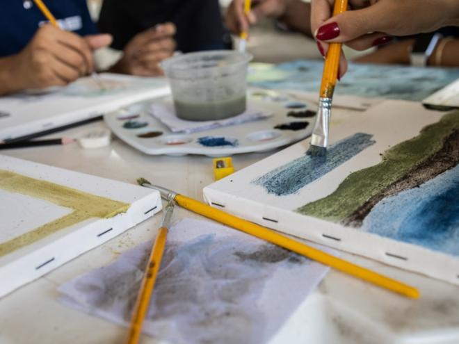 Atividade de pintura com tinta sustentável será oferecida gratuitamente 