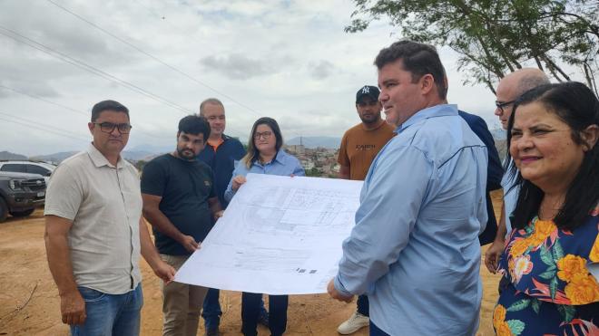 Planta arquitetônica que direcionará a construção do hospital