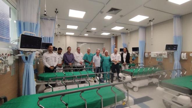 Além das salas cirúrgicas, também foram ampliados os leitos UTI e internação