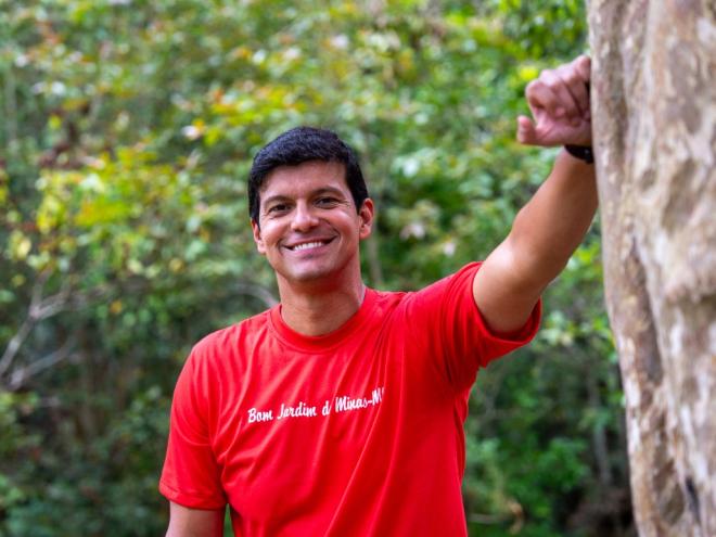 Prefeito Chiquinho explicou a história da cidade aos jornalis e os planos para desenvolver o turismo na região