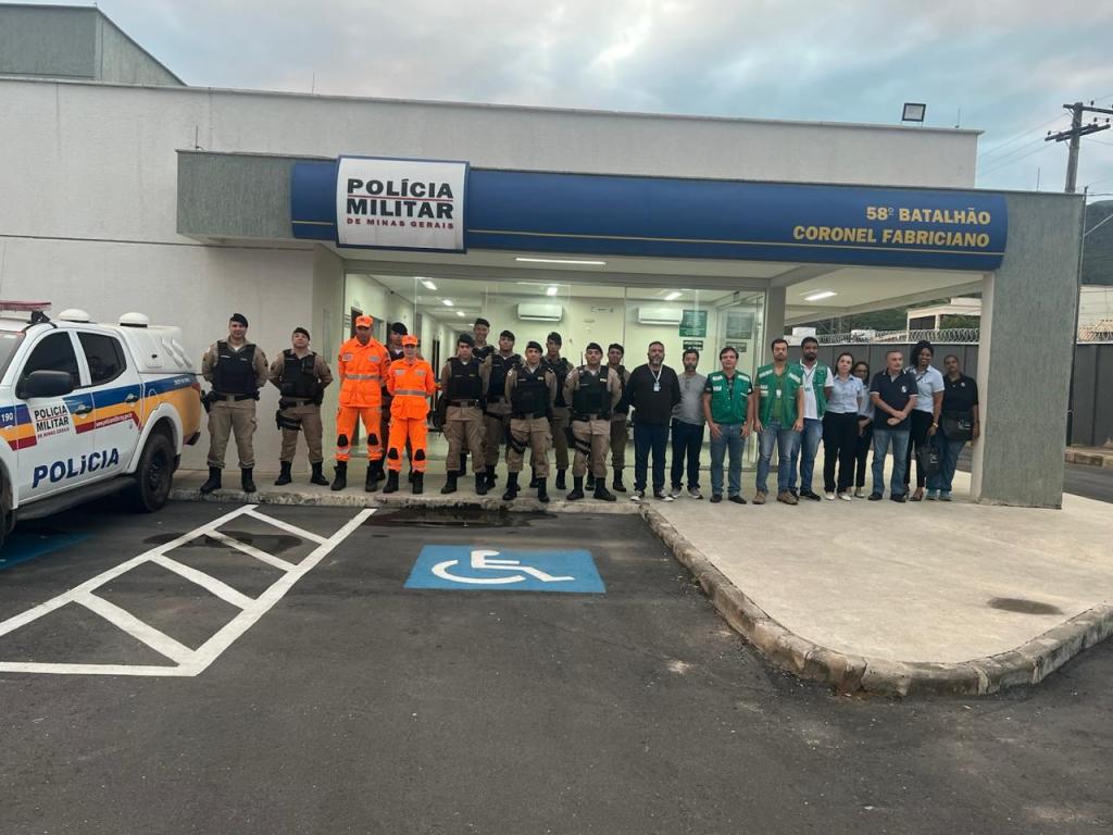 Equipe da PM deu suporte ao IMA para a fiscalização