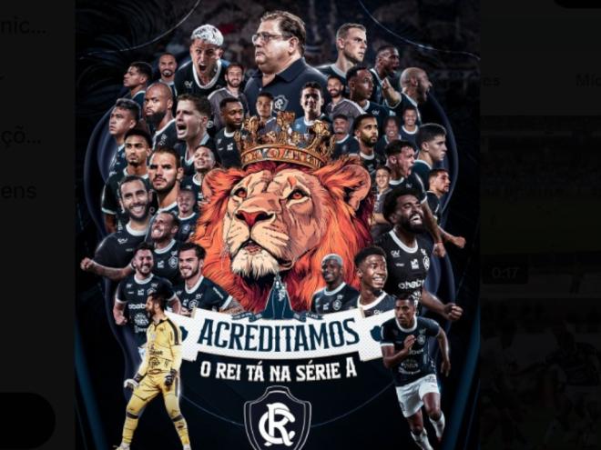 O Remo celebrou o acesso neste domingo