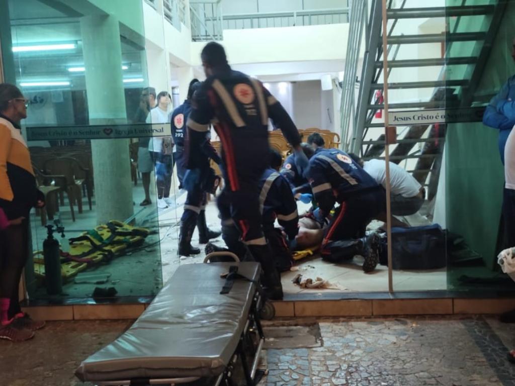 Ainda não se sabe a gravidade das lesões da vítima