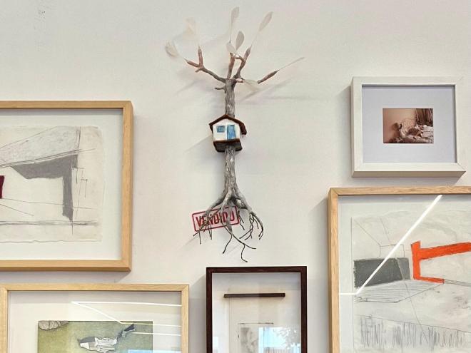 Obra vendida na abertura da exposição em São Paulo