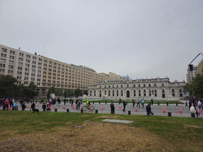 Palácio La Moneda, sede do governo chileno, no Centro da capital, Santiago 