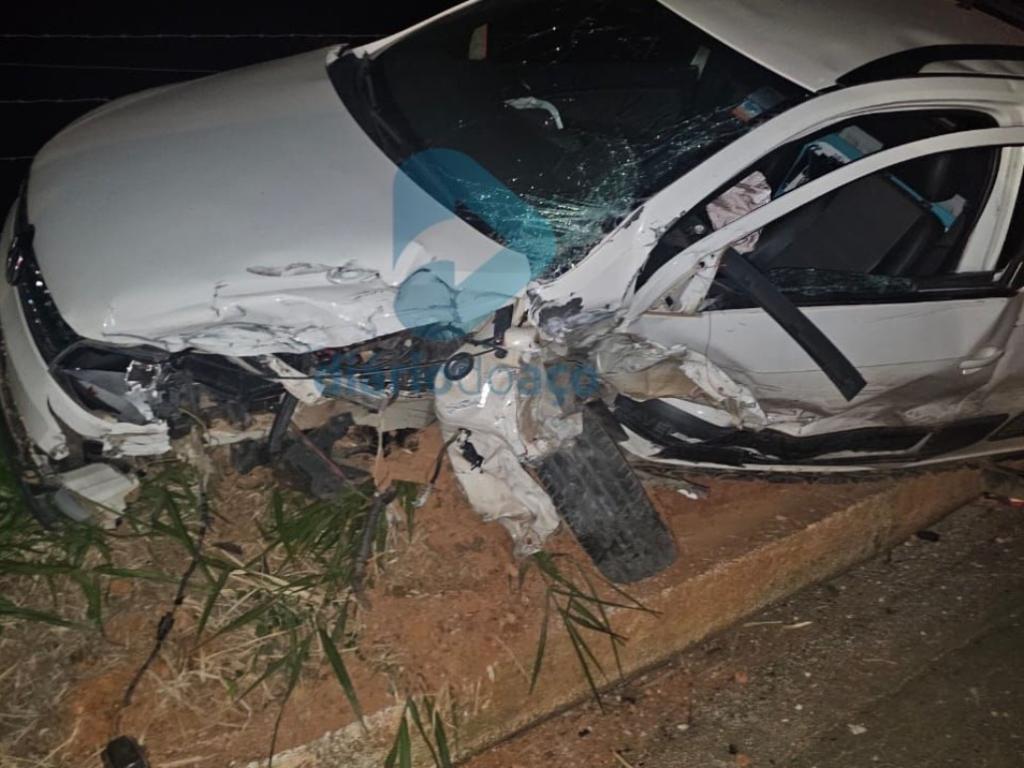 Um homem de 46 anos conduzia um VW Saveiro Cross de cor branca