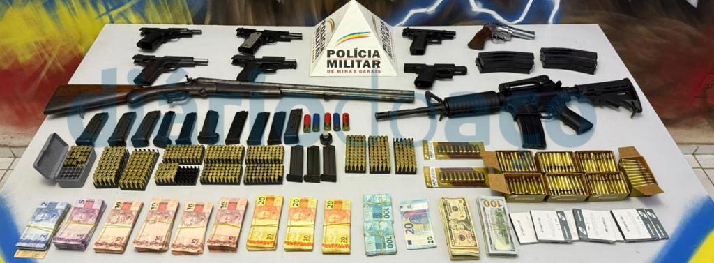 De fuzil a pistolas e farta munição, comerciante que penhorava armas acabou descoberto por policiais militares no Centro de Ipatinga