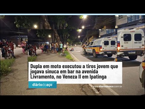 Dupla em moto é procurada por execução em bar no Veneza II em Ipatinga
