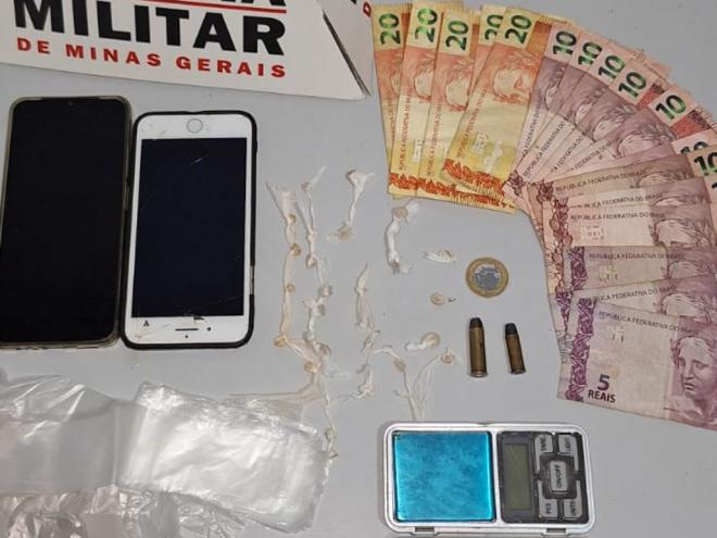 Materiais recolhidos em Iapu, com os delinquentes originários de Ipanema