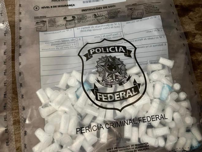 Material apreendido na operação