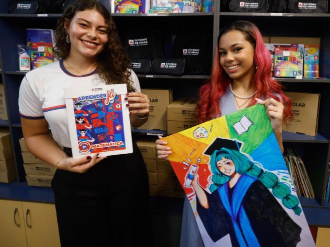 Vanessa (Pará de Minas) e Brunah (João Monlevade): estudantes da rede estadual e dos anos iniciais das redes municipais podem participar