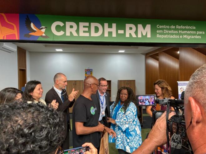 Ministra dos Direitos Humanos e da Cidadania, Macaé Evaristo: ''Um país se mede pela forma como trata quem chega; pela forma como trata quem retorna; e pela forma como acolhe quem precisa começar de novo e reconstruir seus caminhos''