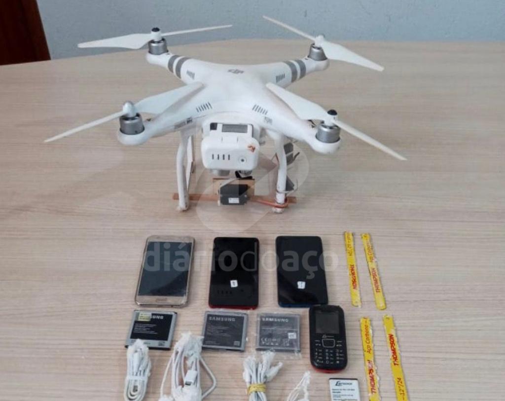 O uso constante de drones usados para introduzir ilícitos na penitenciária virou um tormento, afirma fonte 