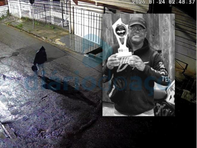 Divino Evangelista foi assassinado na madrugada de sábado; polícia já tinha os nomes dos envolvidos (um deles flagrado em um vídeo quando ia buscar a moto para cometer o crime)