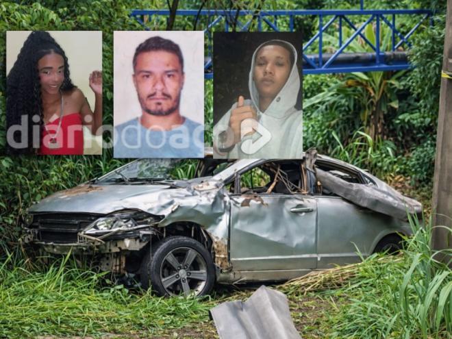 Morreram na hora, Kayky de Paula Ferreira, a Bebel, de 17 anos, André Vinícius, 41 anos e Brayan Sousa, 18 anos