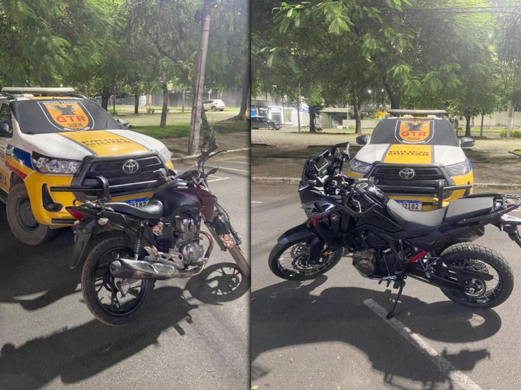 Abordagem do Grupo Tático Rodoviário resultou na detenção de um indivíduo de 23 anos na noite de sexta-feira e apreensão de duas motocicletas