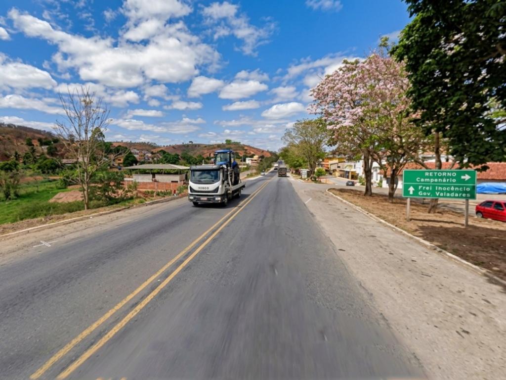 BR-116 em Campanário, no Vale do Mucuri - Trecho privatizado da rodovia tem cerca de 410 quilômetros entre Governador Valadares e Divisa Alegre (Bahia)